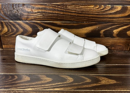 Acne studios white leather - white,