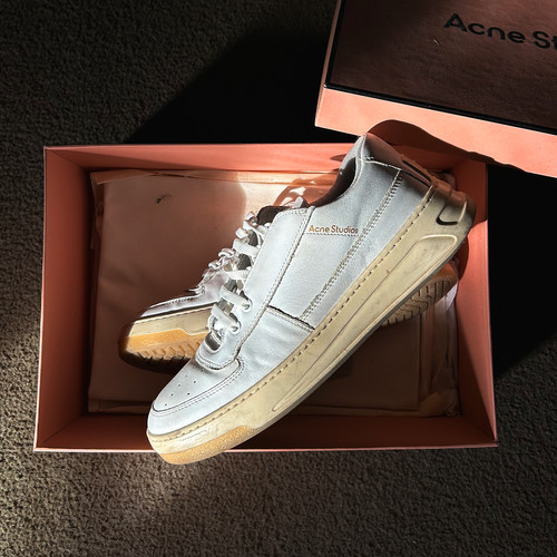 Acne studios white leather - acne,